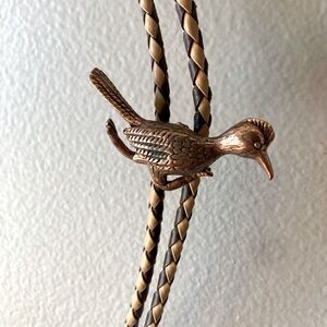Vintage Roadrunner Copper Bolo Tie